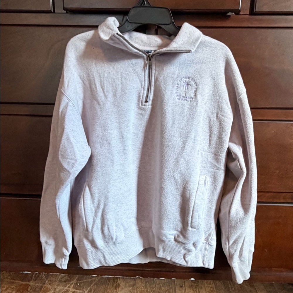 Women’s light purple Quarter-Zip Sweater